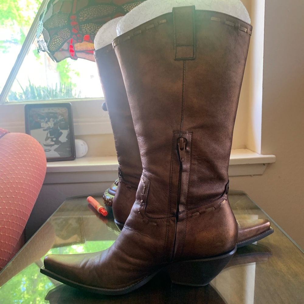Copper cowgirl boots